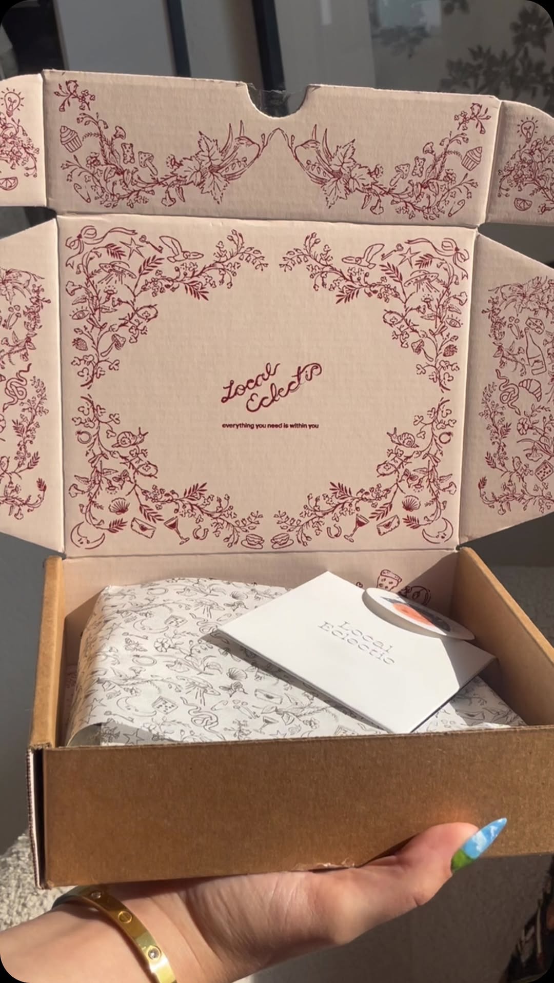 Instagram post by @lawlawlawls for Local Eclectic. Caption reads: [...] cutest necklace and earrings from....