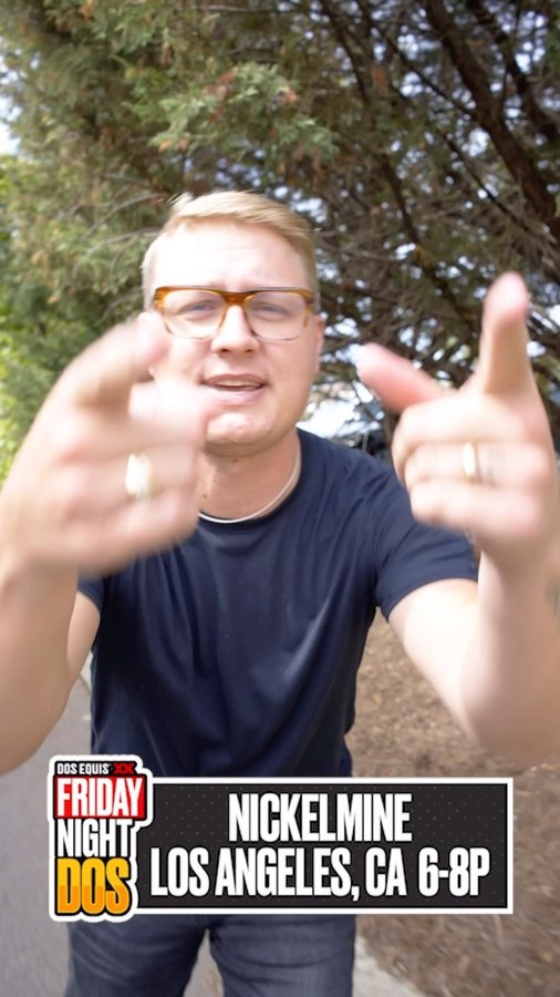 Instagram post by @joeymulinaro for Dos Equis. Caption reads: AND we’re back again with Friday Night Dos heading....