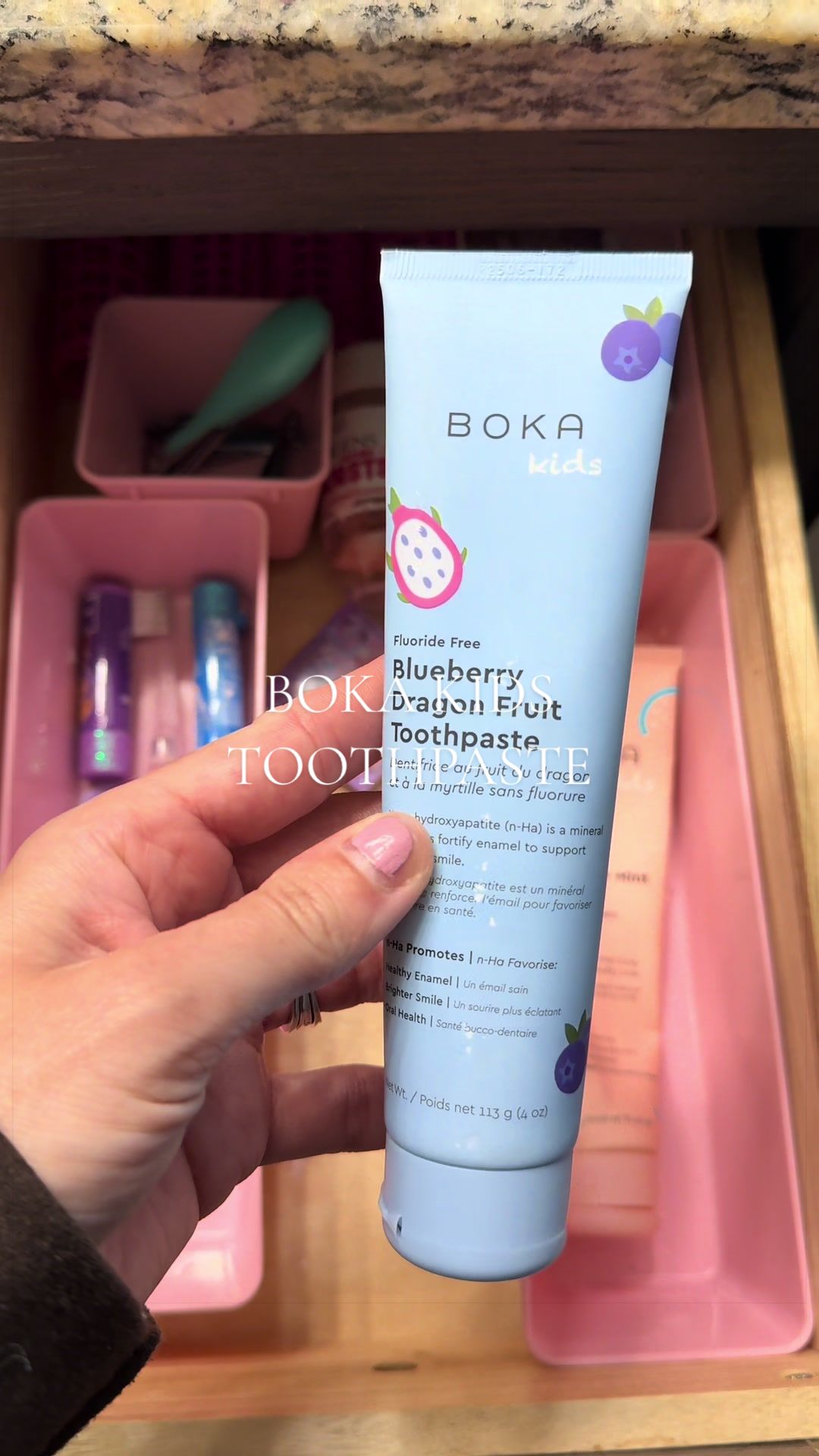 TikTok post by @kbrandt95 for Boka. Caption reads: [...] products that give me more peace of mind.....