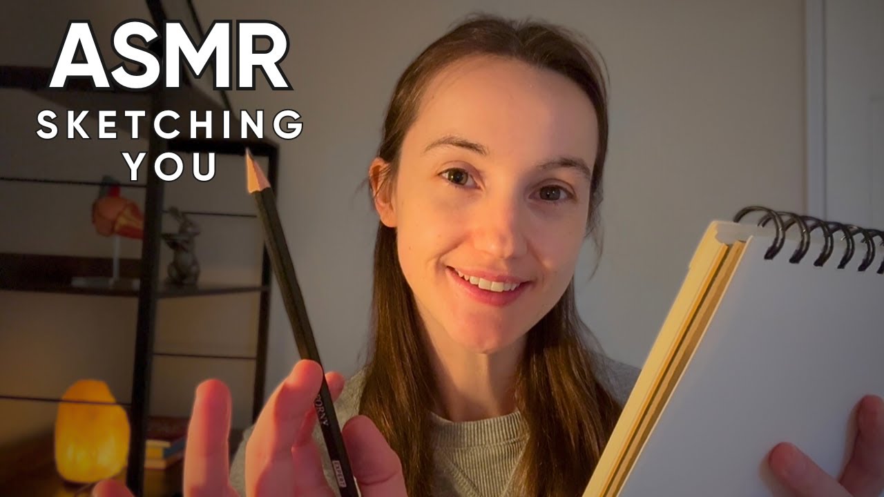 YouTube post by @BryoniASMR for Rheal Superfoods. Caption reads: ASMR Precision Sketching You Roleplay.