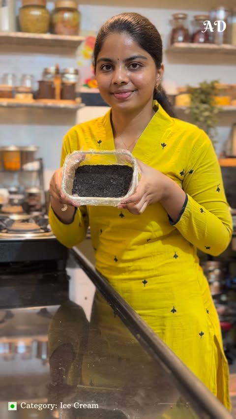 Instagram post by @bhavani_s_cookbook for Kwality Wall's. Caption reads: [...] Made this ice cream sandwich using....