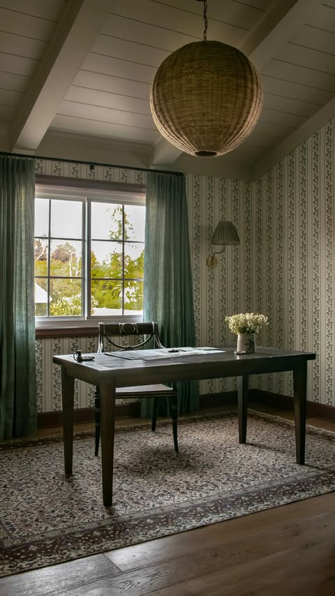 Instagram post by @wildflowerhome.interiors for Spoonflower. Caption reads: [...] I started over. 

I partnered with....