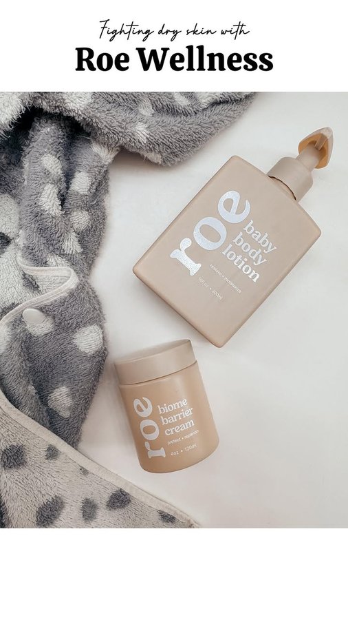 Instagram post by @keepingitrizza for Roe Wellness. Caption reads: [...] nightly routine, we always reach for....