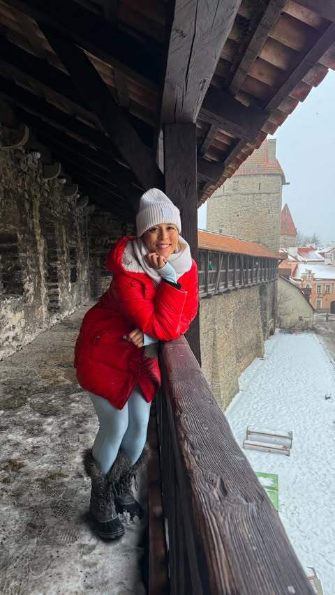 Instagram post by @travelsofsarahfay for Novotel Mohammédia. Caption reads: 5 reasons to visit Tallinn this spring (especially....