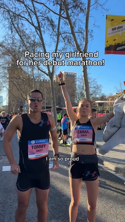 Instagram post by @coachtommy.nrg for Under Armour Run. Caption reads: A 3:39 marathon debut off 8 weeks training. I’m....