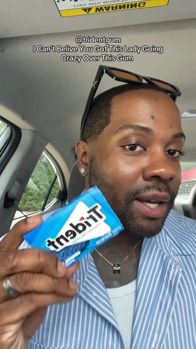 Instagram post by @bellamiuw for Trident Gum. Caption reads: @tridentgum  I know the gym Is amazing but ima....