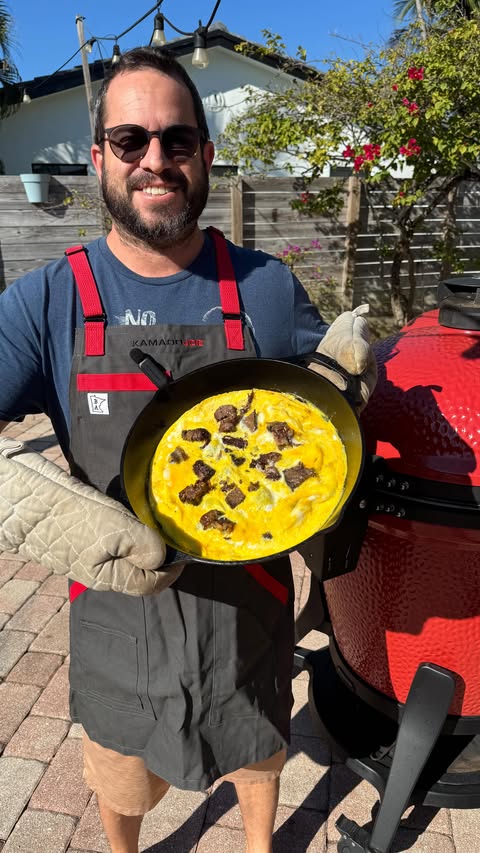 Instagram post by @embersonlybbq for Kamado Joe. Caption reads: See you in the stories tomorrow for an....