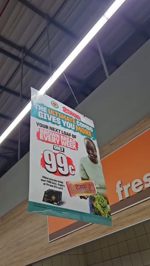 Instagram post by @happiness_thabile_winpride for FNB SA. Caption reads: [...] #helpchangeseverything #99cBreadBenefit....
