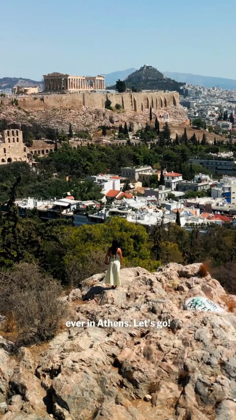 Instagram post by @ioulia.kallia for Lonely Planet. Caption reads: ATHENS: BEST DAY EVER 🇬🇷 Kape Beach mornings,....
