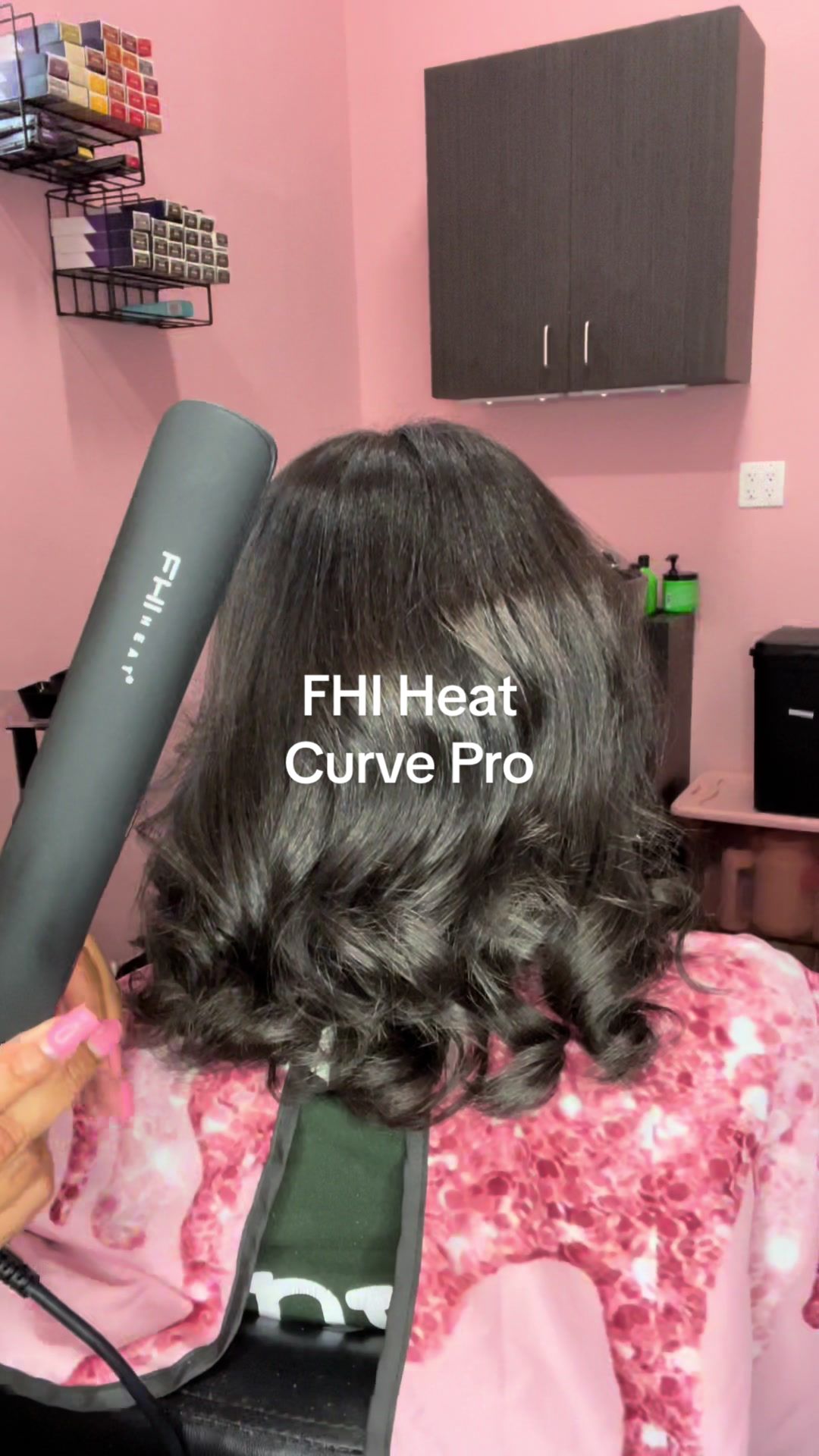 TikTok post by @lovely_lavishh for FHI Heat. Caption reads: @FHI HEAT Curve Pro is on sale for $99! [...].