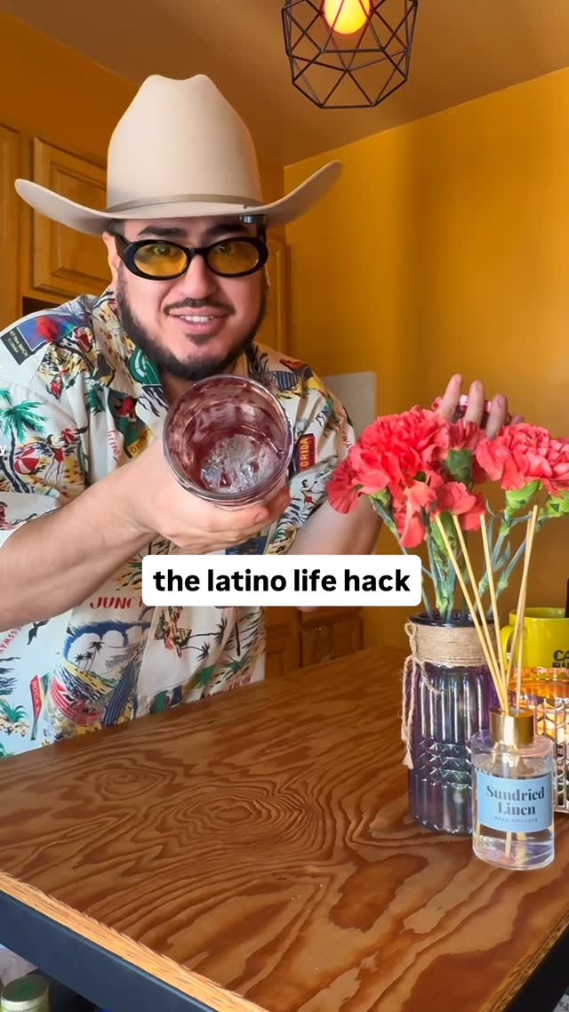 Instagram post by @thechrisgarces for Bonne Maman. Caption reads: Latino life hack!! Add water to everything, the....