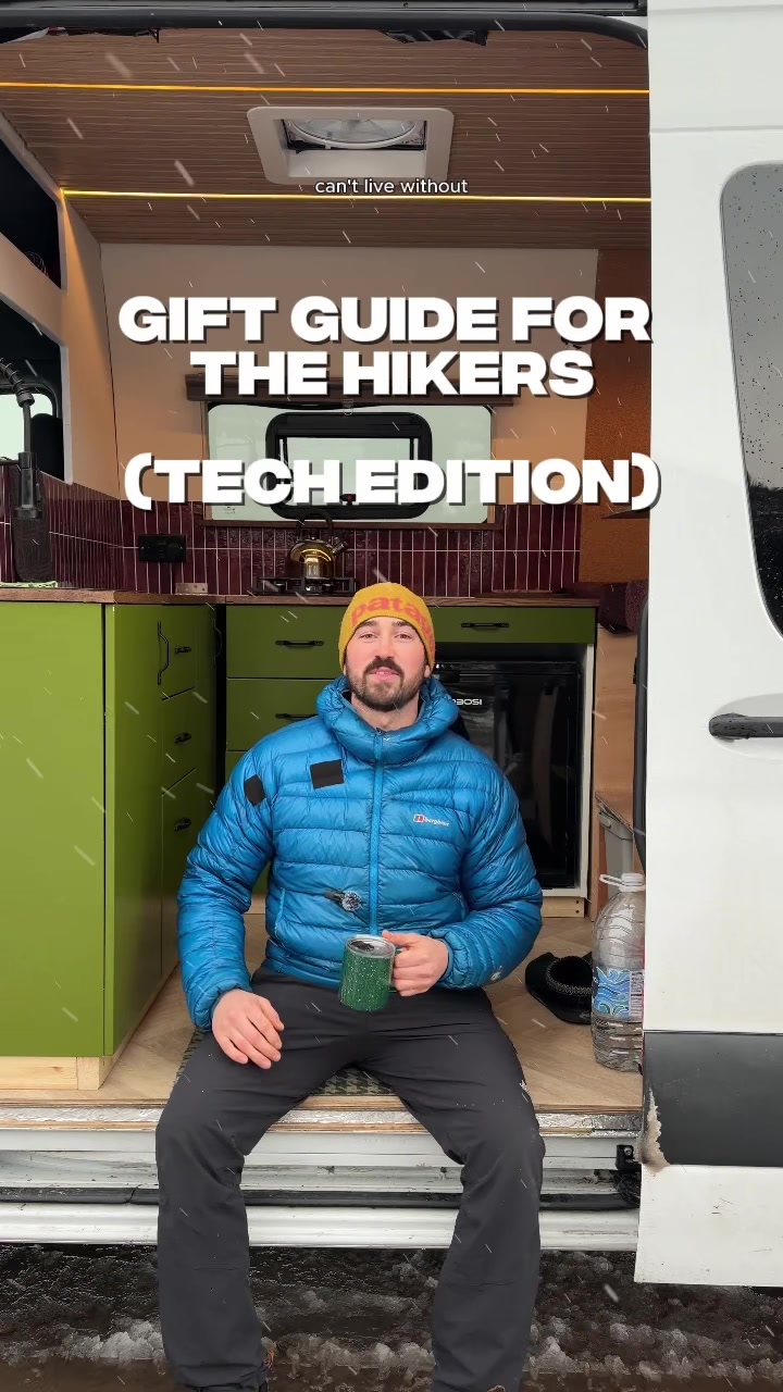 TikTok post by @leavingtracks for Back Market. Caption reads: [...] gift for your hiker friend/bf/gf! Back....
