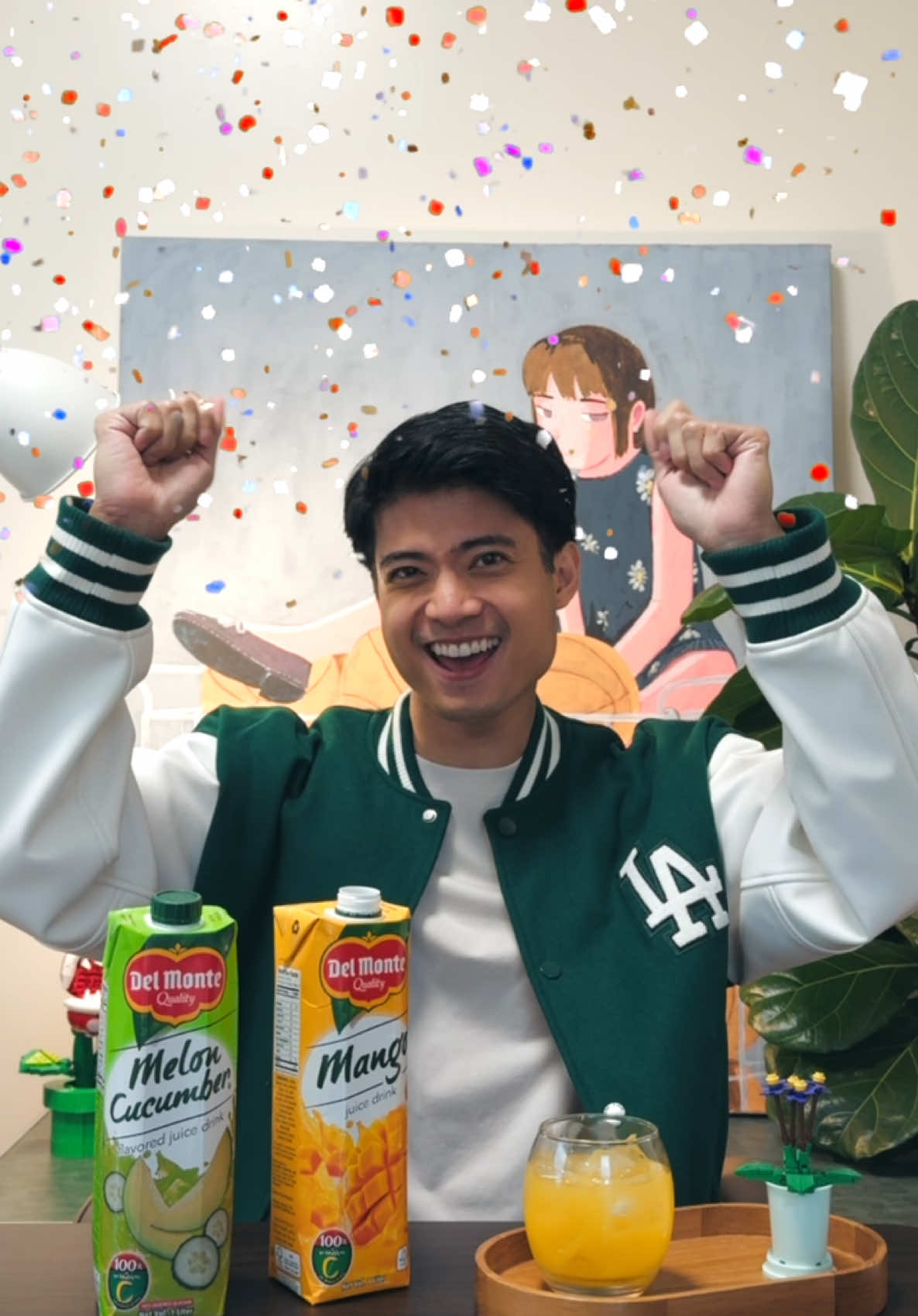 TikTok post by @mikaeldaez for Del Monte. Caption reads: This summer is going to hit different as we prep....