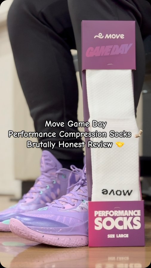 Instagram post by @solelyvin for Move. Caption reads: Brutally Honest Review of @moveinsoles Performance....