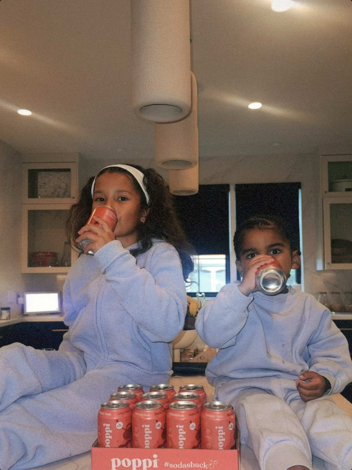 TikTok post by @yris_palmer for Poppi. Caption reads: Taste test approved ✔️ New @drinkpoppi  Shirley....