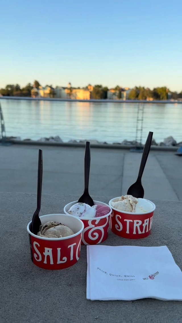 Instagram post by @affordablestylesnicole for Salt & Straw. Caption reads: #saltandstrawnovember #sponsored November calls....