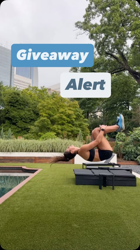 Instagram post by @lucymvmt for TYR Sport. Caption reads: GIVEAWAY ALERT 💙🦅 I’m partnering with @tyrsport....