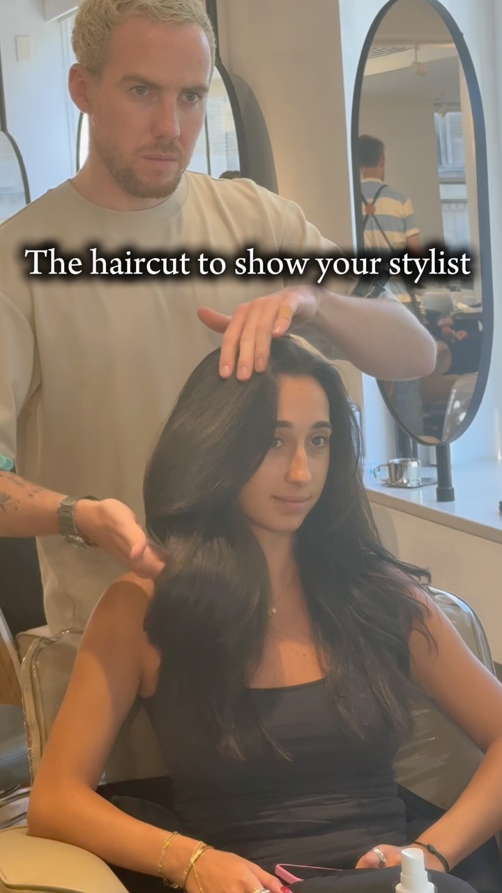 Instagram post by @hairbrained_official for American Salon. Caption reads: Thank me later 🫶🏼

Haircut on @nicoleeisner....