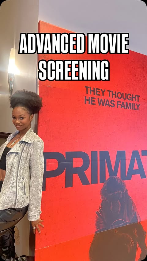 Instagram post by @timarisworld for Paramount Pictures. Caption reads: come with me to see an advanced screening of the....