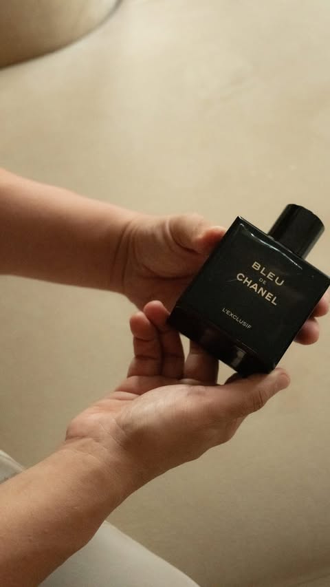 Instagram post by @aminavassa for CHANEL. Caption reads: [...] man our children look up to with BLEU DE....