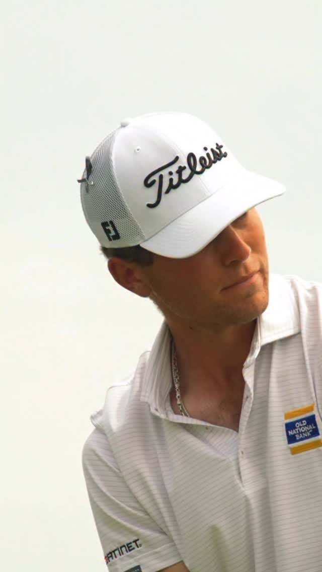 Instagram post by @m.brennan22 for Biosteel. Caption reads: Birdie on 18 🏆 @m.brennan22 tops the leaderboard....