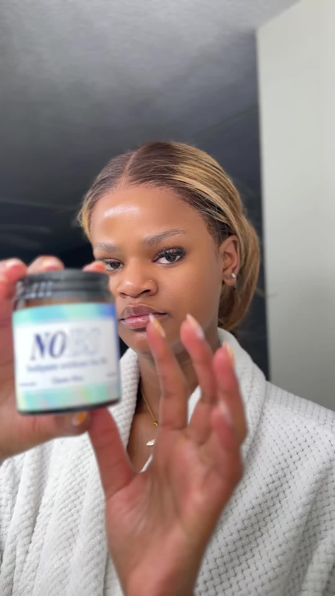 TikTok post by @august_fairy for No BS Toothpaste. Caption reads: [...] has my mouth smelling fresh @nobstoothpaste....