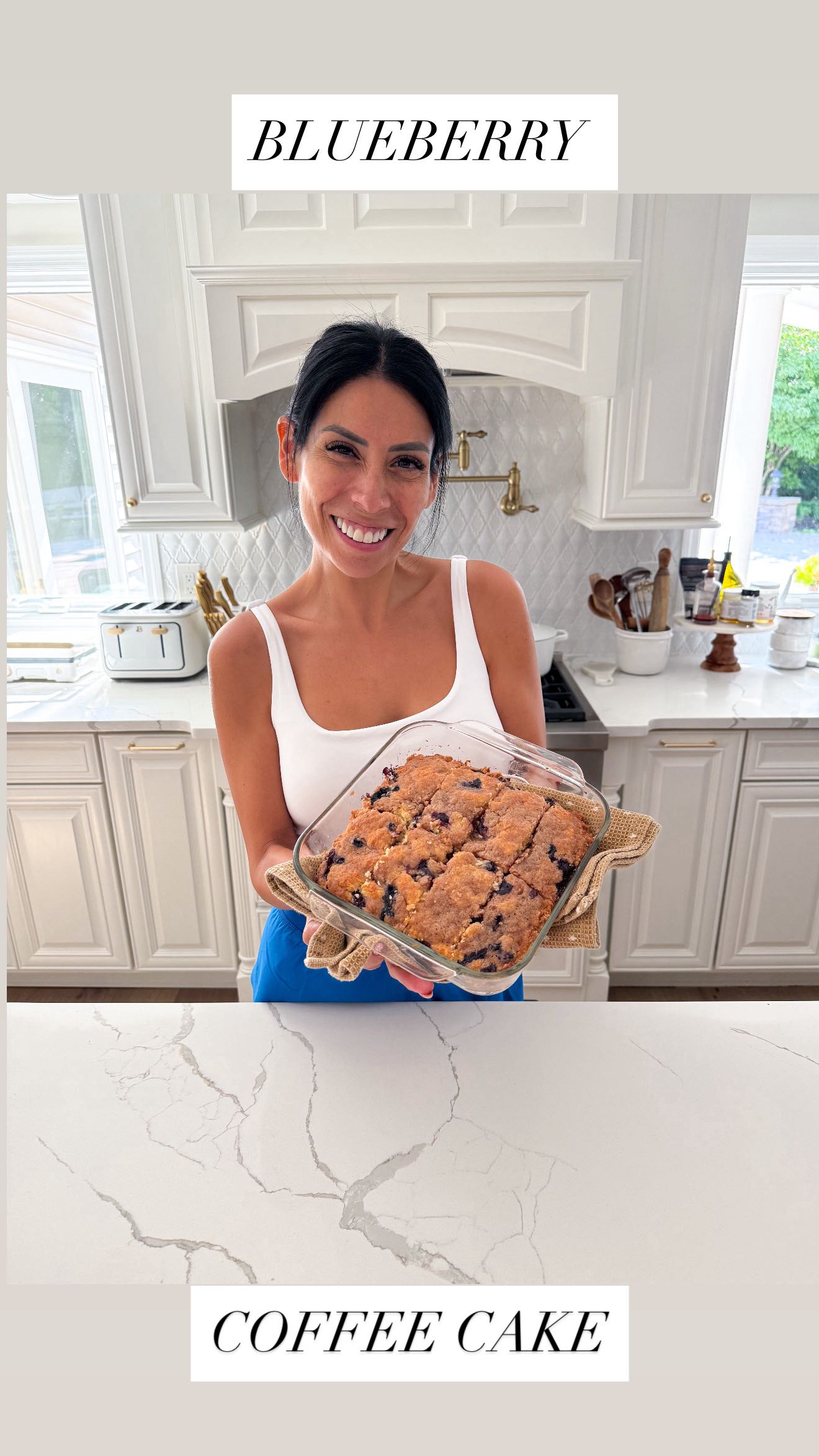 Instagram post by @carla.bushey for Truvia. Caption reads: Comment CAKE and I’ll send you the recipe right to....