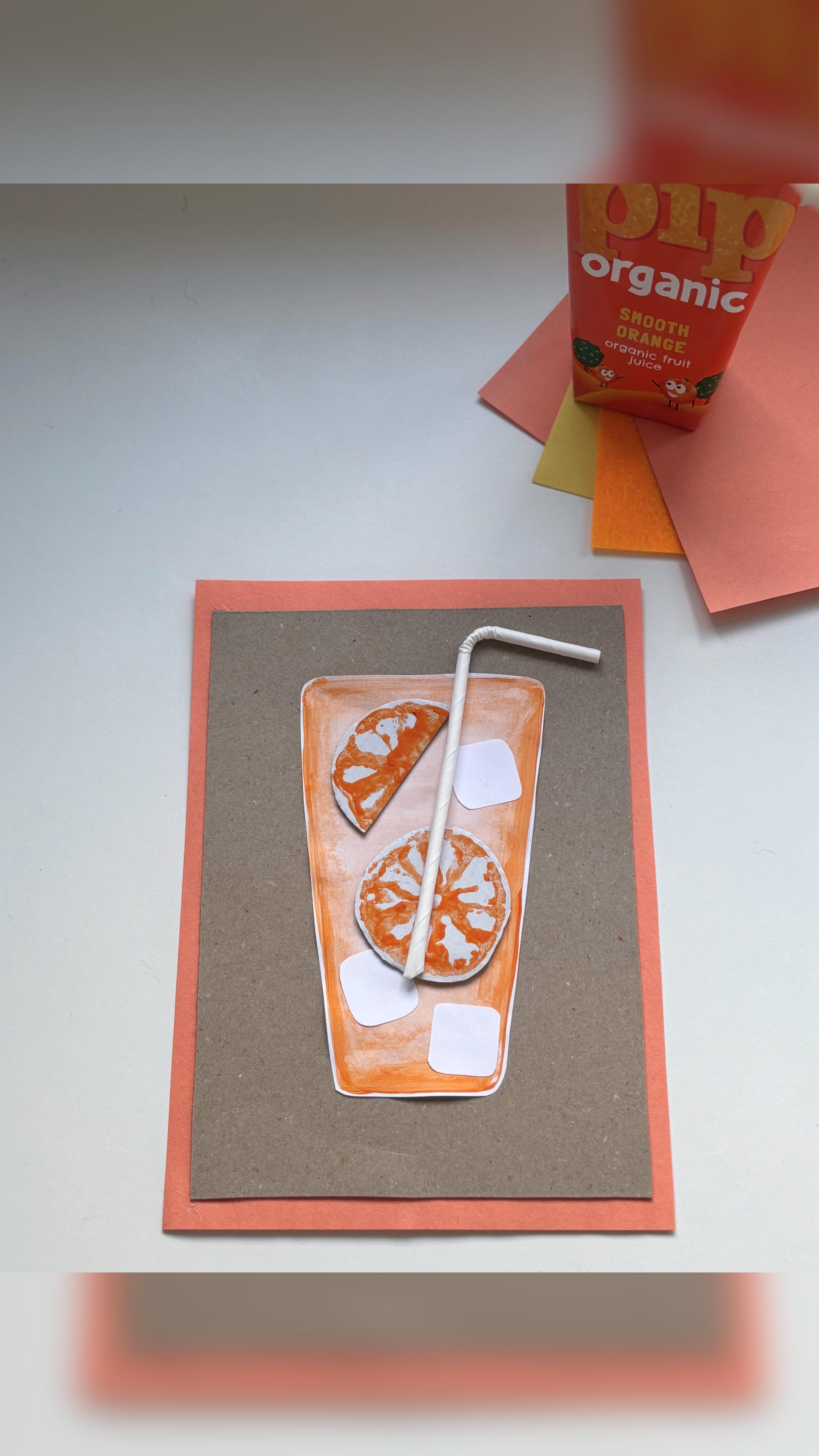 Instagram post by @creative_mama_che for Pip Organic. Caption reads: Homemade Orange juice craft 🍊 ad

You know I love....