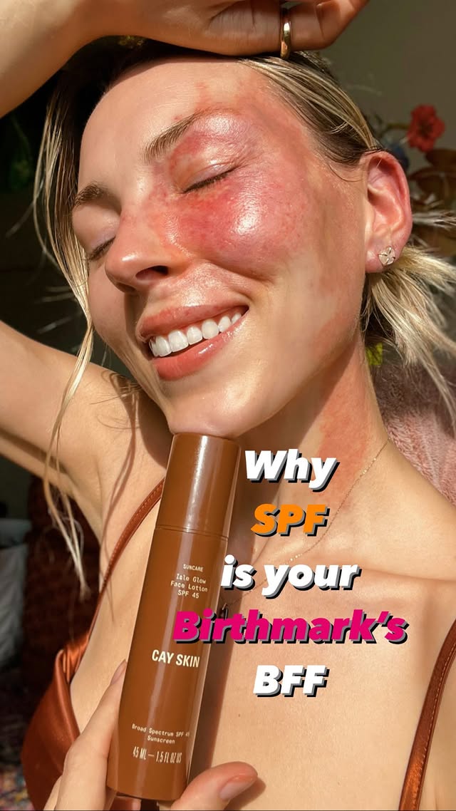Instagram post by @flawless_affect for Cay Skin. Caption reads: [...] Harlow’s vegan skin forward SPF line,....