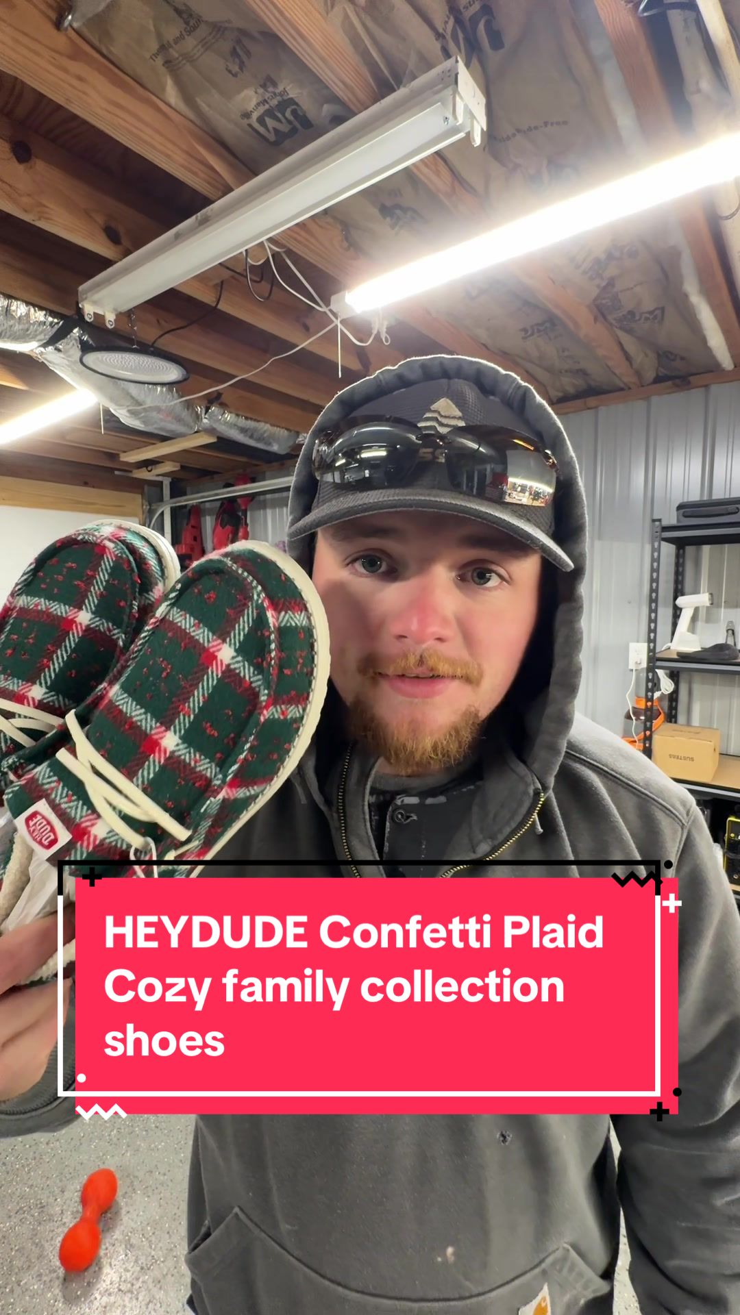 TikTok post by @eli_ousley for HEYDUDE shoes. Caption reads: These @HeyDude are flat out wicked fellas. Go get....