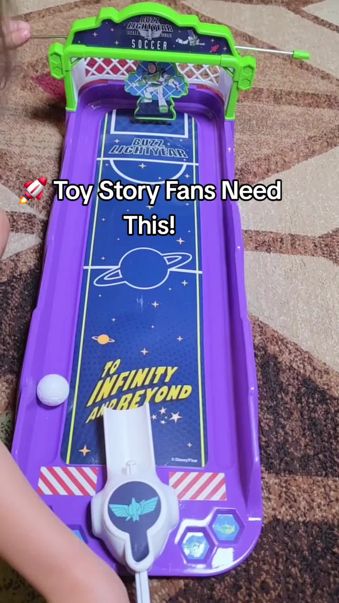 TikTok post by @cathylynn2010wb for World Tech Toys. Caption reads: [...] #toinfinityandbeyond🚀 #bowlingset @World....