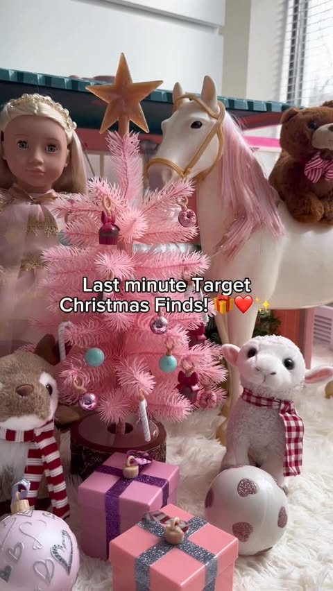 Instagram post by @defintiely for Our Generation Dolls. Caption reads: I stumbled on the cutest holiday-themed dolls &....