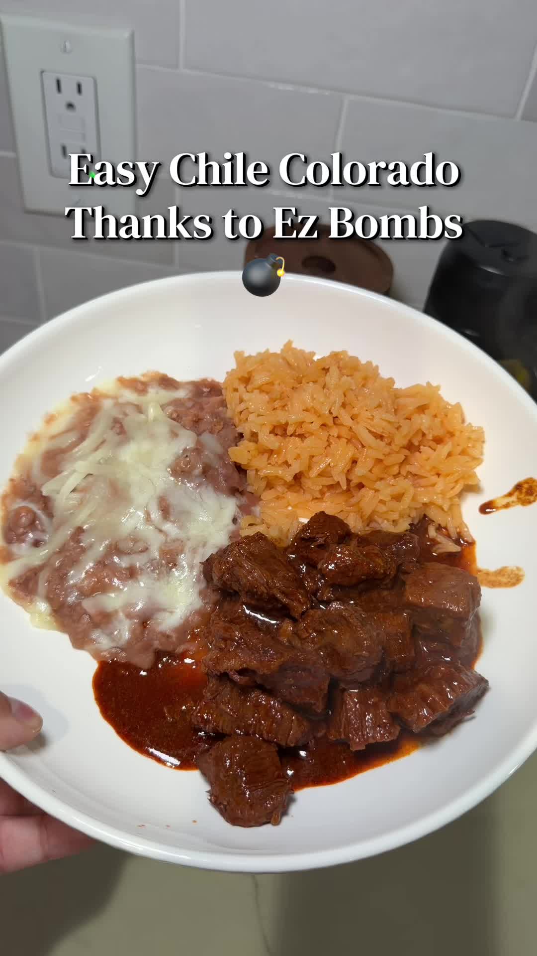 TikTok post by @abbymartinez179 for EZ Bombs. Caption reads: [...] Instapot, or slow cooker 😋 @EZ Bombs....