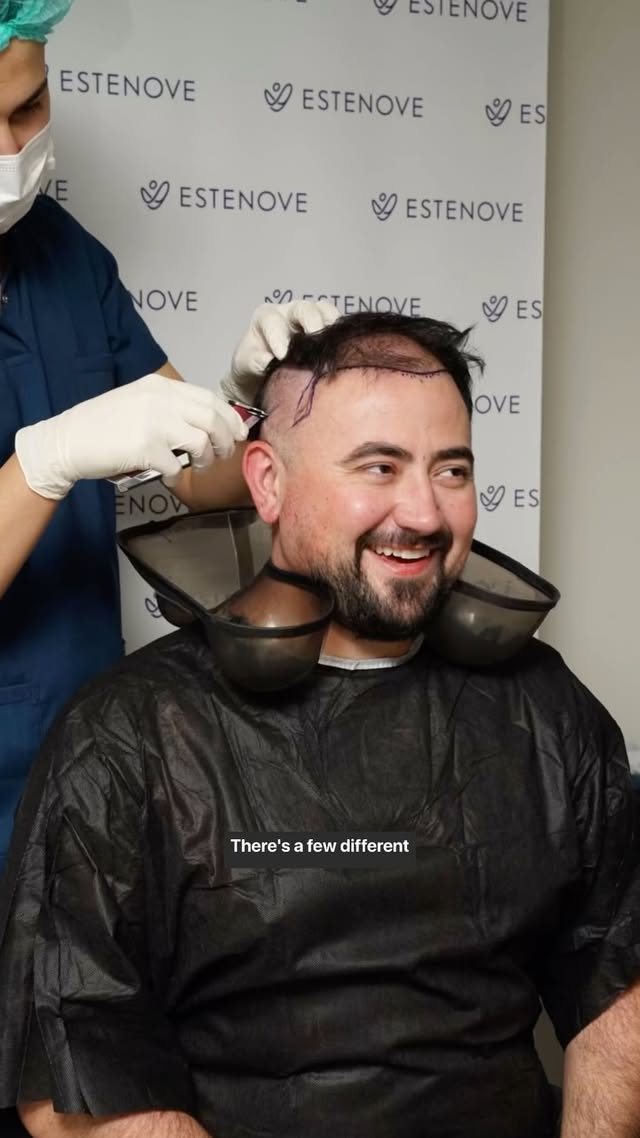 Instagram post by @lukefranchina for Estenove. Caption reads: [...] I had such a wonderful experience with....