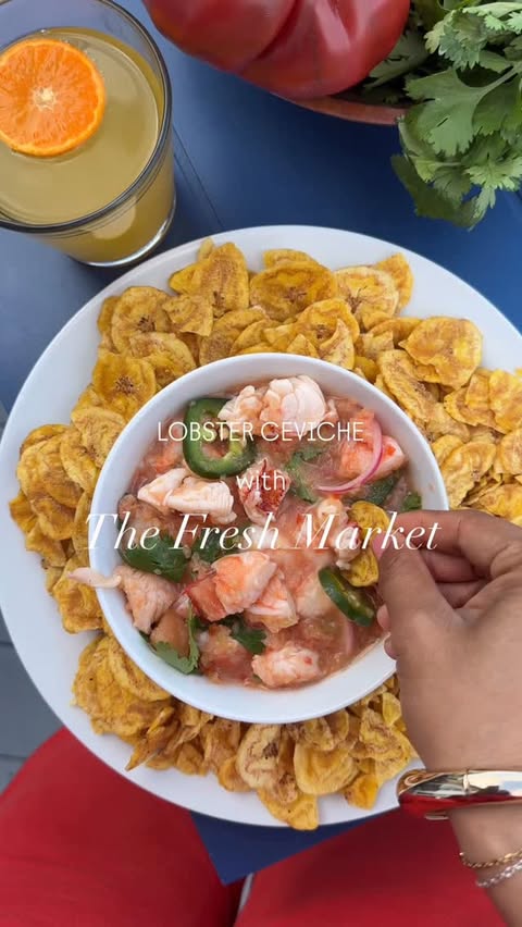 Instagram post by @adashofsophie for The Fresh Market. Caption reads: [...] ingredients in one stop at my local....