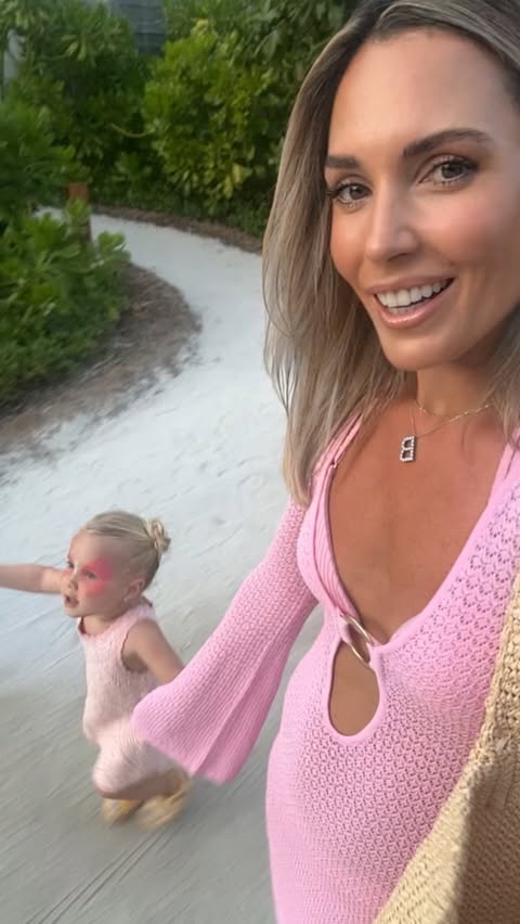 Instagram post by @bel_sloane for John Frieda. Caption reads: Island life meant salt water, sun and even the....