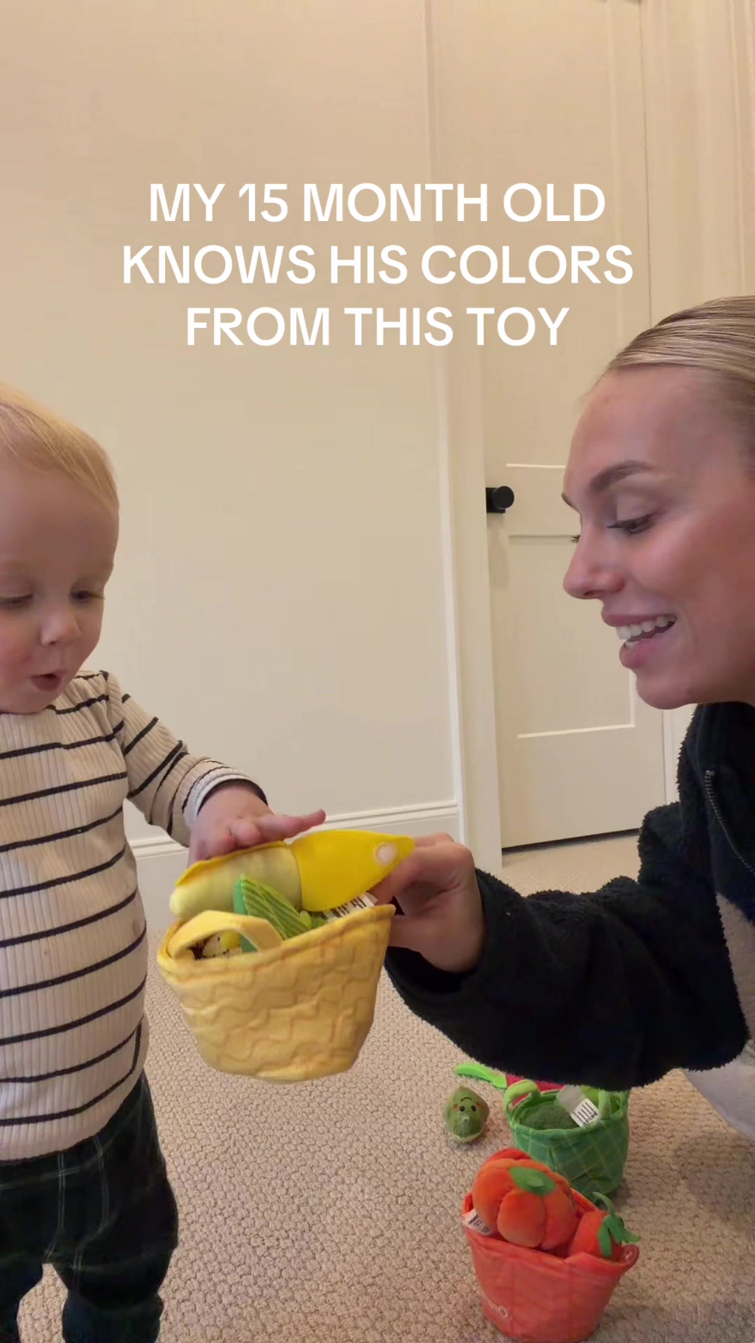 TikTok post by @hails_af2 for Hahaland. Caption reads: [...] #15MonthOld #PlayBasedLearning @Hahaland .