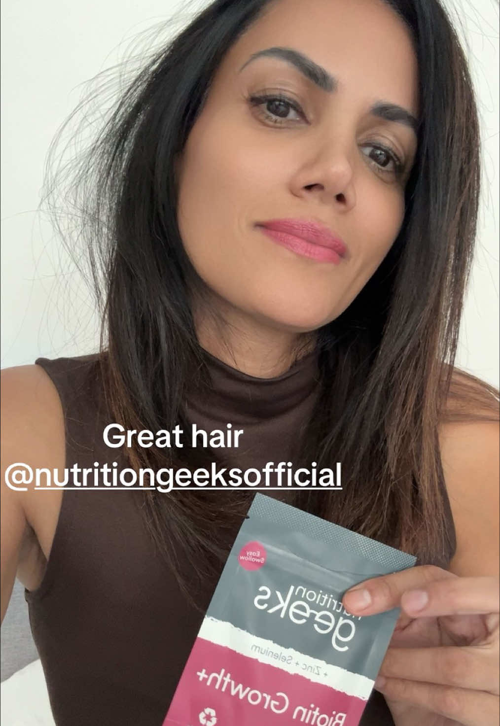 TikTok post by @shereen2girls for Nutrition Geeks. Caption reads: [...] I’ve sold on TikTok.. And I love :....