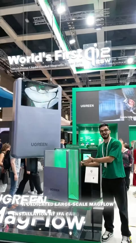 Instagram post by @uniiverse_tech for UGREEN. Caption reads: UGREEN at IFA 2026🔥 . The UGREEN [...].