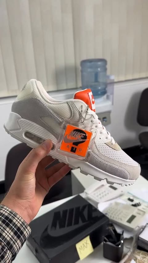 Instagram post by @airmaxalways for size. Caption reads: 🎥 First Look at.. Nike Air Max 90 x #Size? 👀 Who....
