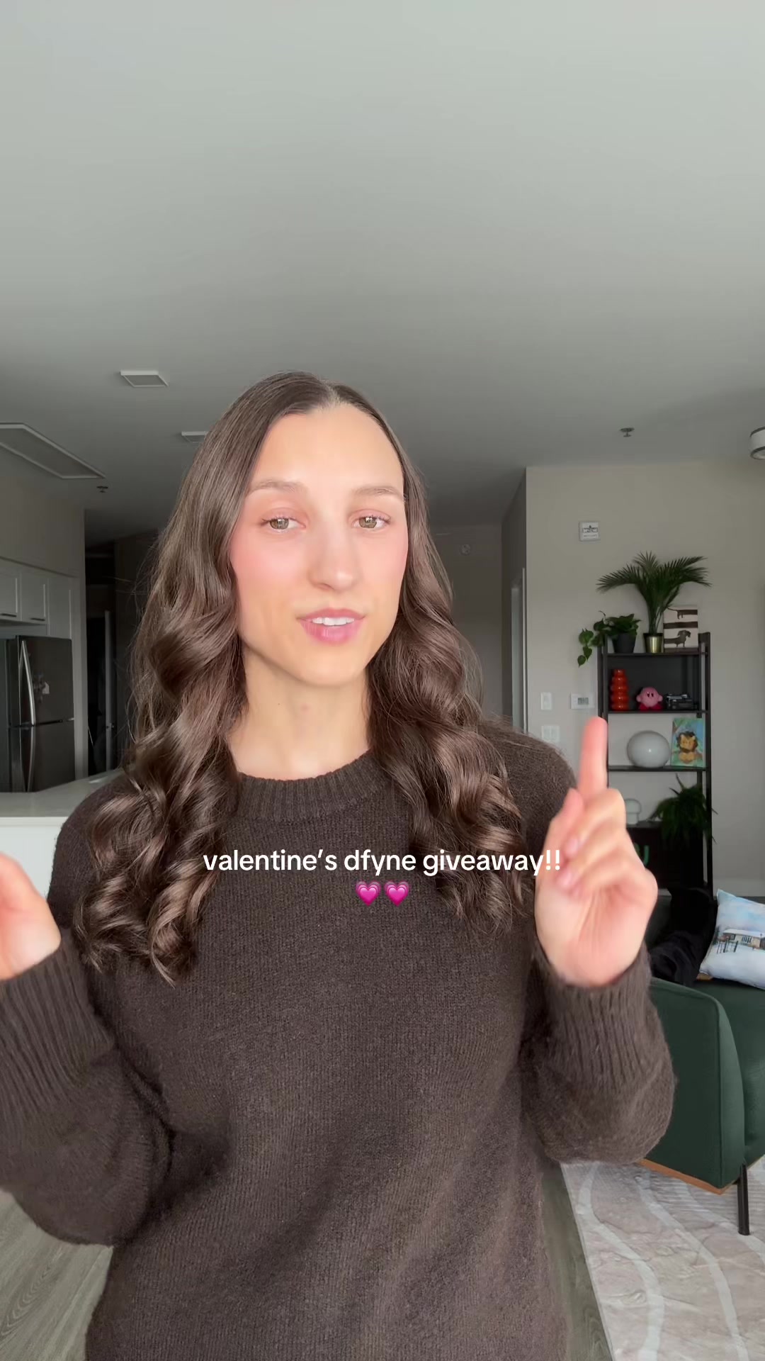 TikTok post by @kailen_fit for DFYNE. Caption reads: valentine’s dfyne giveaway!! @DFYNE c0de [...].