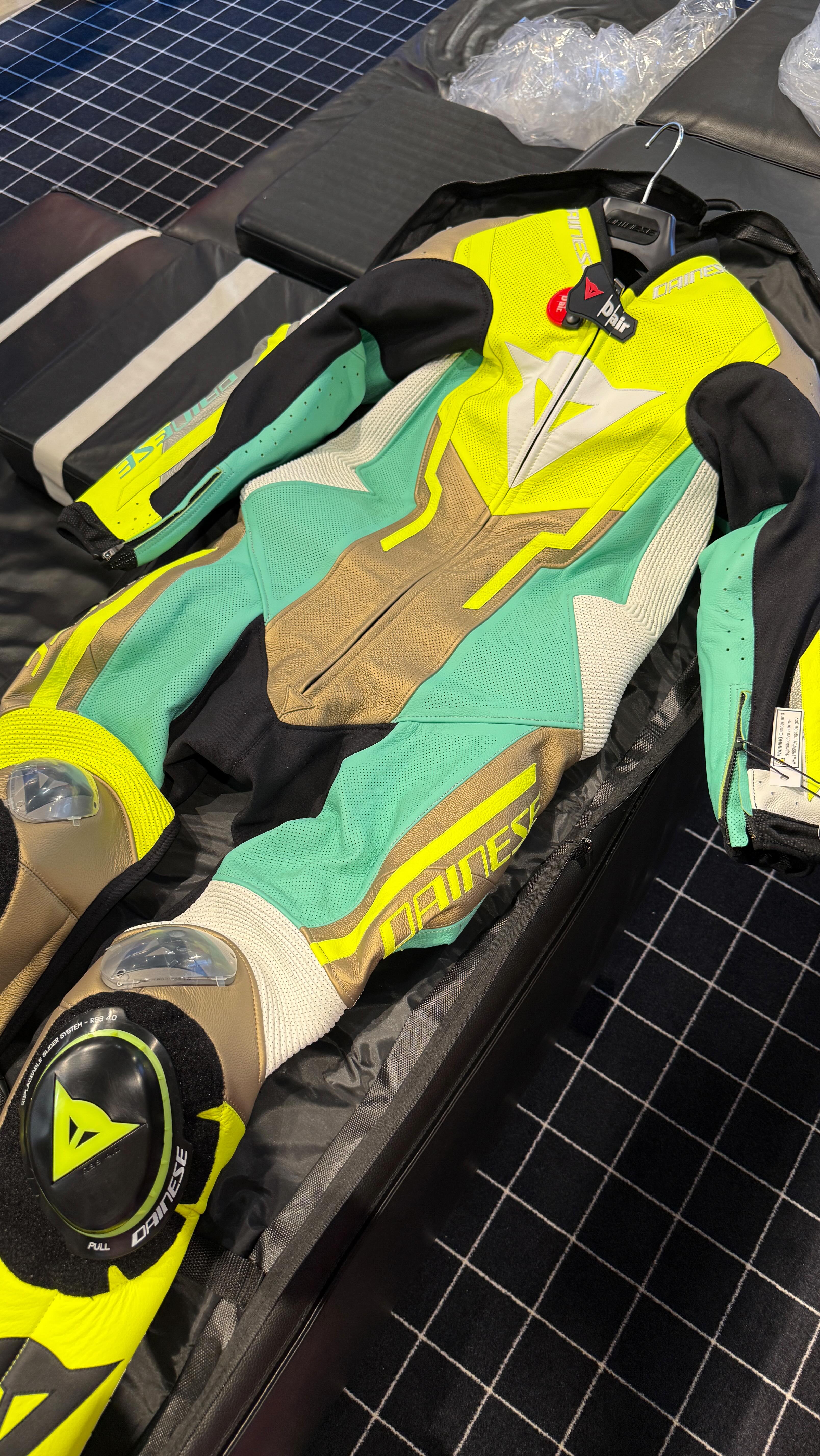 Instagram post by @mratedmorgan for Dainese. Caption reads: 3/10 cuz at least it looks sweet & Ralph is always....