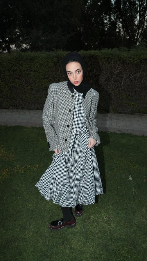 Instagram post by @leenalghouti for FARFETCH. Caption reads: Hosting my friends for iftar. Get ready with me in....