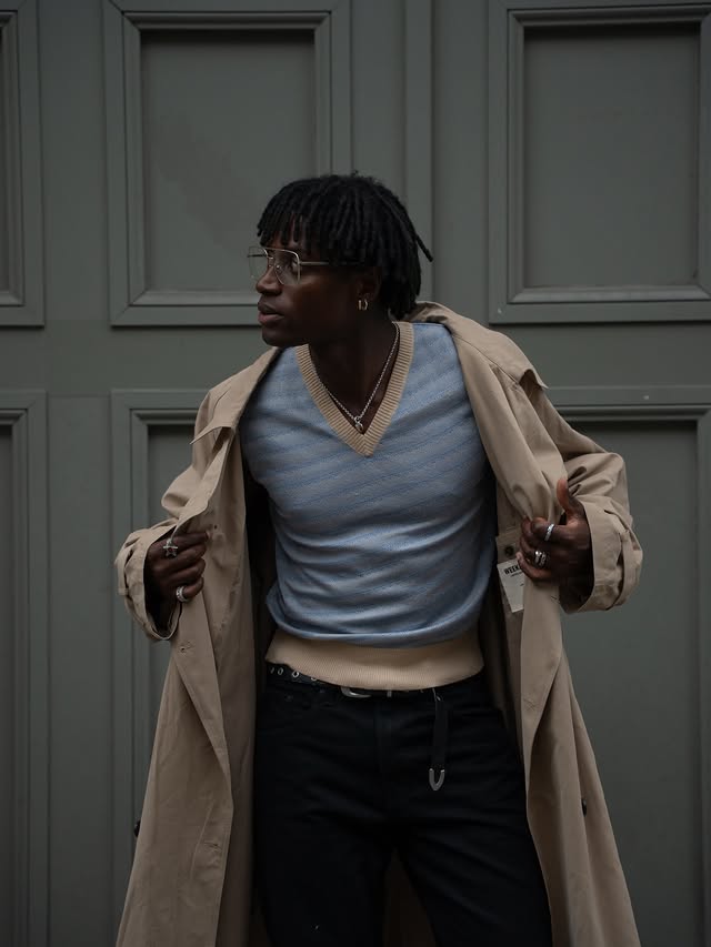 Instagram post by @gaiusokami for Sellpy. Caption reads: [...] styled together. @weekdayofficial x @sellpy....