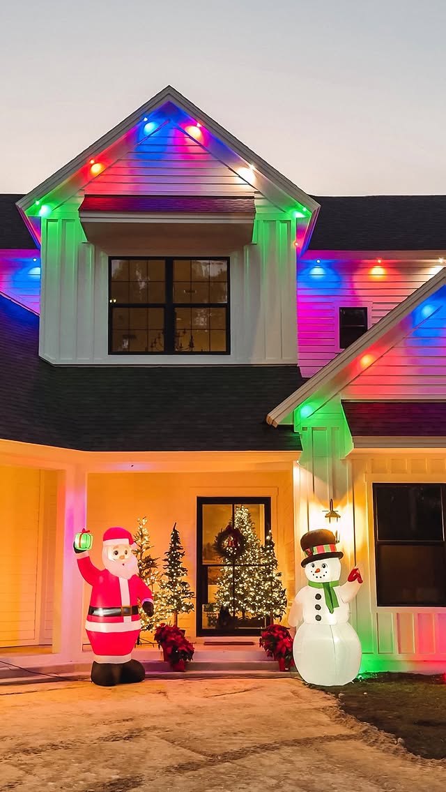 Instagram post by @houseandhens for Enbrighten. Caption reads: The easiest switch up! ✨we installed....