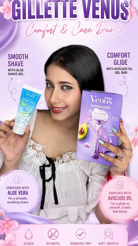 Instagram post by @dutta8862 for HaulPack. Caption reads: [...] #VenusComfortGlide #haulwithhaulpack.
