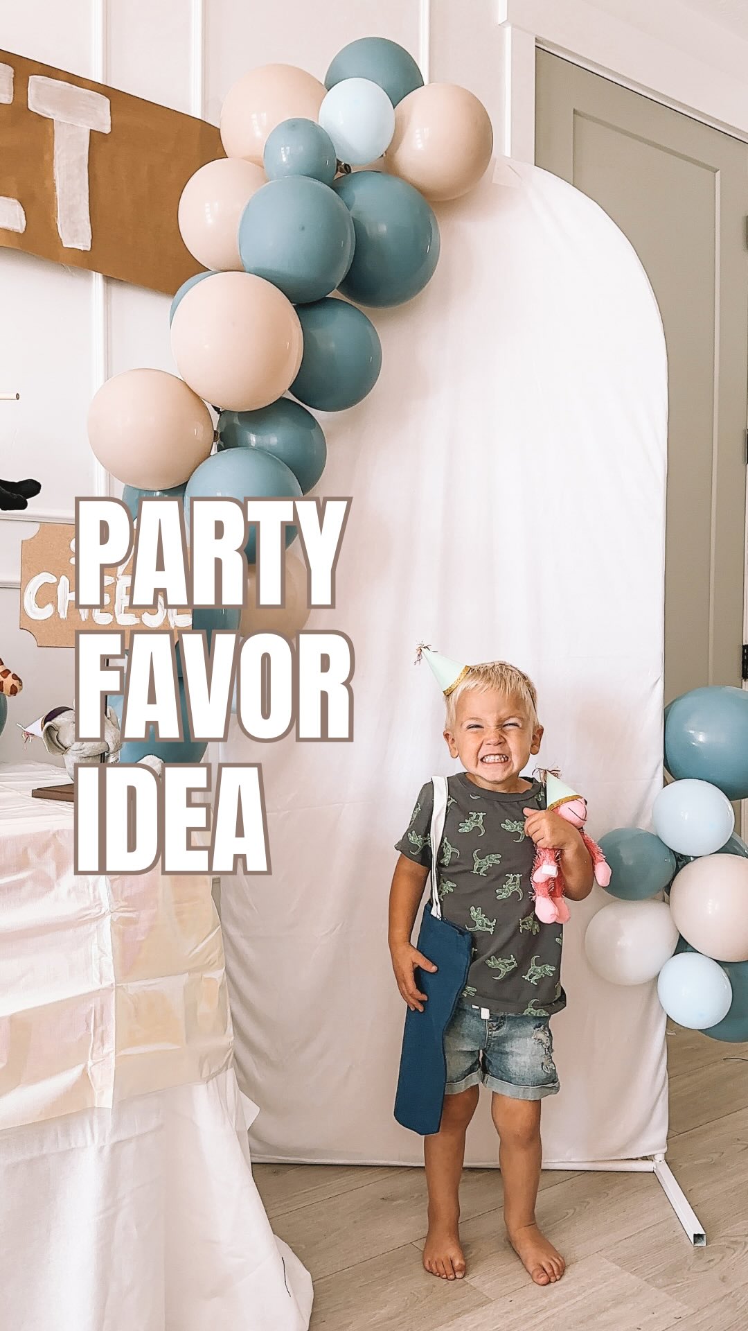 Instagram post by @jennhallak for Oriental Trading. Caption reads: #OTCPartner 🎈 SAVE THIS!! 🎈 The cutest birthday....