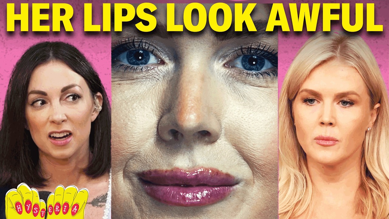 YouTube post by @hysteriapodcast for Article. Caption reads: Trump Mouthpiece Karoline Leavitt HUMILIATED in....