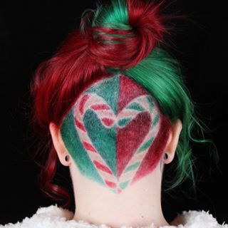 Instagram post by @seagreenehair for American Salon. Caption reads: Holiday Collab 🎄with @stasiartistry from last....