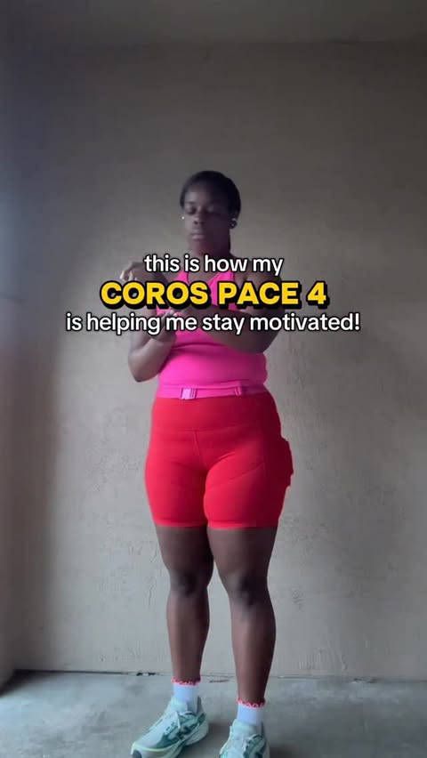 Instagram post by @may.elix for COROS. Caption reads: [...] during my runs, and the @corosglobal pace 4....